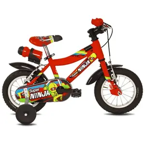 Myland Bicyclette pour Enfants Super Ninja 12 Kid M Rouge avec Cadre en Acier et Freins V-BrakeVendu parbikeinn