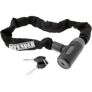 Wag Chaîne en acier trempé noire 10x800mm avec clé - Sécurité supérieure pas cher