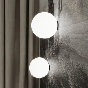Karman Applique murale Maoo, verre satiné, Ø 12 cm, G9 pas cher