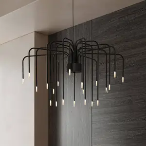 Suspension LED Karman BOOM, noir, métal, Ø 90 cm 22 amp.Vendu parluminaire