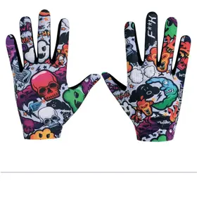 Gants vélo long VTT Gist Faster Déco multicolore- XXL pas cher