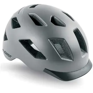 Casque urbain Gist Smart éclairage arrière gris mat- 52-58 cm pas cher