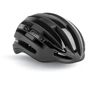 Casque vélo route adulte Gist Bravo noir mat et noir brillant- 56-62 pas cher