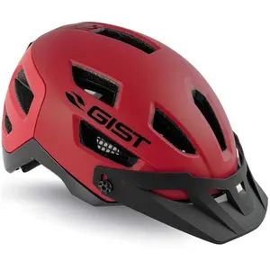Casque vélo VTT Gist Kop In-Mold noir/rouge - 58-62 pas cher