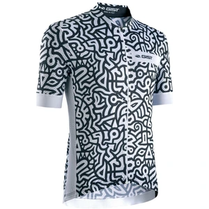Maillot route manches courtes Gist Paint noir/blanc- XL pas cher