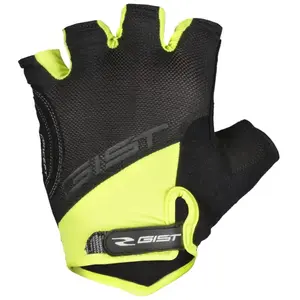 Gants vélo court Gist D-Grip Gel noir/jaune fluo- S