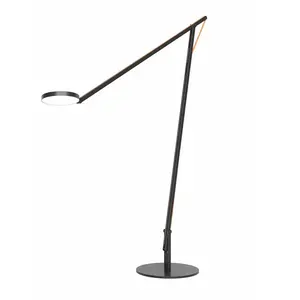 ROTALIANA lampadaire STRING XL (Noir mat, cordon orange - Aluminium)Vendu parmyareadesign