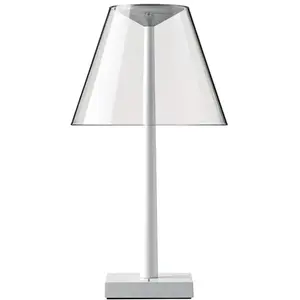 ROTALIANA lampe de table DINA T1 (Diffuseur transparent, base blanche ... pas cher