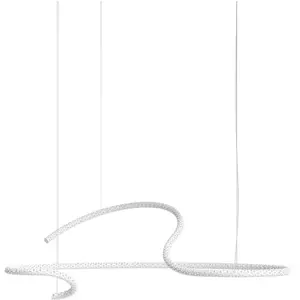 ROTALIANA lampe à suspension SQUIGGLE H5 (Blanc mat, 2700 K - Aluminiu...
