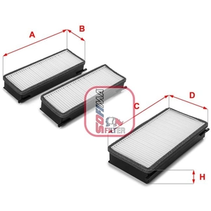 Filtre d'habitacle (filtre à pollen) SOFIMA S3070C pas cher