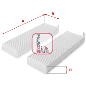 Filtre d'habitacle (filtre à pollen) SOFIMA S 3154 C pas cher