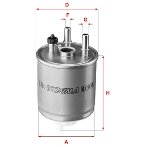 Filtre à carburant SOFIMA S4114NR pas cher