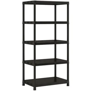 Comparateur de prix : Tagere de rangement Plus xl / 5 - 90 x 60 x 187 cm - Noir - KIS