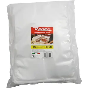 Comparateur de prix : Sac alimentaire de 100 poches gaufrées Reber Blanc 30x40 cm 150500030