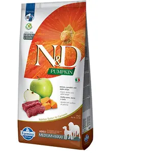 Farmina, N&D Pumpkin Dog Venison E Mela Adult Medium & Maxi 12kgVendu parzooplus