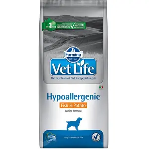 Lot Farmina Vet Life Dog 2 x 12 kg pour chien - Hypoallergenic pas cher