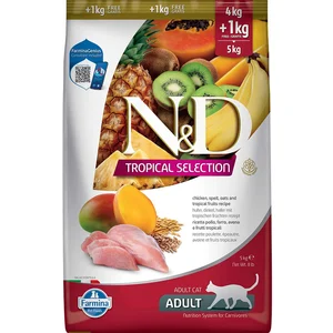 Farmina Aliment Pour Chats Nd Tropical Selection Chicken 4+ 1kgVendu parzooplus