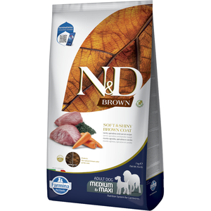 Farmina Nourriture Pour Chien Agneau Spiruline N&d Brown Medium & Maxi...