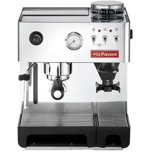 Machine expresso La Pavoni Domus Bar - avec broyeur, acier inox pas cher