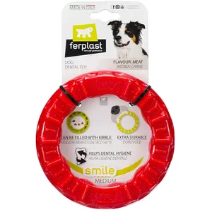 Comparateur de prix : Ferplast Ferplast Jouet Dentaire Pour Chien Smile Moyen Rouge