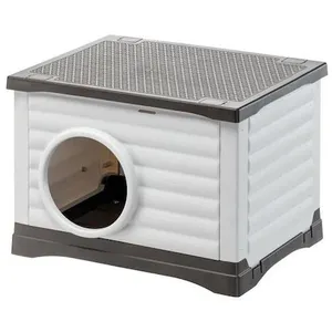 Comparateur de prix : Ferplast Niche - Ferplast - Petvilla 60 - 54 X 43 X 38.5 Cm - Blanc / Gris
