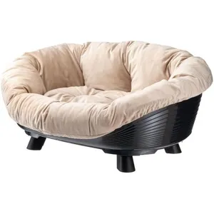 Comparateur de prix : Panier corbeille coussin noir - Taille L - 73 x 55 x 27 cm - FERPLAST