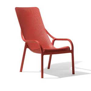 NARDI fauteuil pour extérieur NET LOUNGE (Corail - Polypropylène PRV)