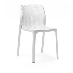 NARDI set de 4 chaises pour l'extérieur BIT (Blanc - Polypropylène PRV) pas cher