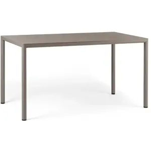 NARDI table rectangulaire pour extérieur PIAVE 140x80 cm (Gris tourter...