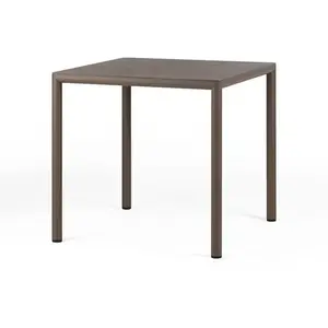NARDI table carré pour extérieur PIAVE 80 cm (Tabac - Piano Laminato /...
