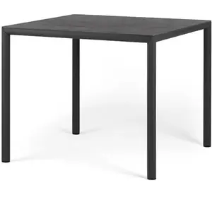 NARDI table carré pour extérieur PIAVE 90 cm (Anthracite - Piano Lamin... pas cher