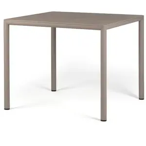 NARDI table carré pour extérieur PIAVE 90 cm (Gris tourterelle - Piano... pas cher