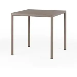 NARDI table carré pour extérieur PIAVE 80 cm (Gris tourterelle - Piano...