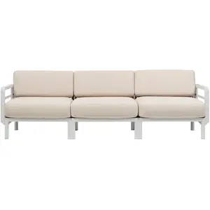 NARDI - Canapé de jardin rebourré Maximo - Beige - Tissu acrylique Sun...