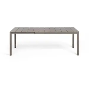 Table à rallonges Rio Alu 140 cm - tortora Nardi