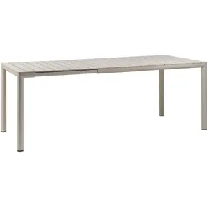 NARDI - Table rectangulaire Tevere - Beige - Résine de fibre de verre ...