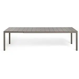 Table extensible Rio Alu 210 cm - tortora Nardi