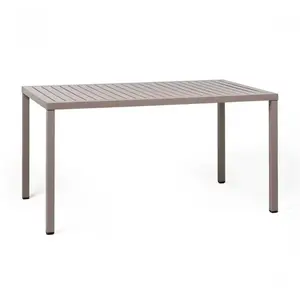 NARDI table rectangulaire pour extérieur CUBE 140x80 cm (Gris tourtere...