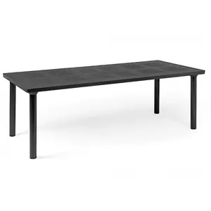 NARDI table pour extérieur extensible LIBECCIO (Anthracite - Plateau e... pas cher