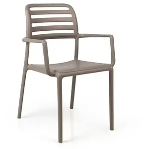 Comparateur de prix : NARDI set de 4 chaises avec accoudoirs COSTA pour extérieur GARDEN COLLECTION (Blanc - Polypropylène)