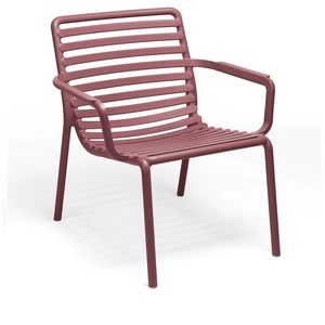 NARDI set de 2 fauteuils pour extérieur DOGA RELAX (Marsala - Polypropylène PRV) pas cher
