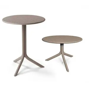 Nardi Table Ronde Pour L'extérieur Step (Gris Tourterelle - Polypropyl... pas cher