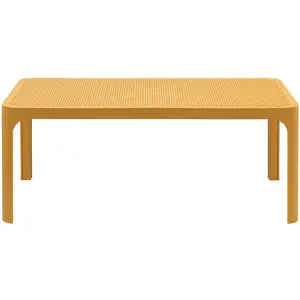 NARDI table basse pour extérieur NET (Moutarde - Polypropylène PRV) pas cher