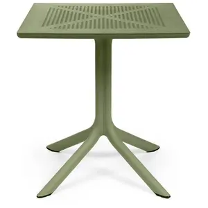 Nardi Table Carré Pour L'extérieur Clip 70 (Agave - Fibre De Verre Pol... pas cher