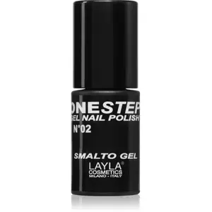 Layla Cosmetics One Step vernis à ongles teinte N.2 100% Black 5 ml pas cher