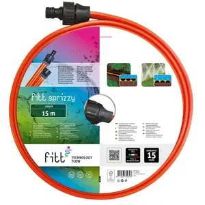 FITT SPRIZZY 15m - Tuyau d Arrosage perforé à Trois Voies pour Arrosag...