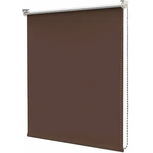 EMMEVI Store Enrouleur Porte Fenêtre Mur Plafond Bureau et Maison Marron - 80x180 cm pas cher