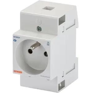 Gewiss Prise de courant modulaire - Pour rail EN50022 - Standart Français - 2... pas cher