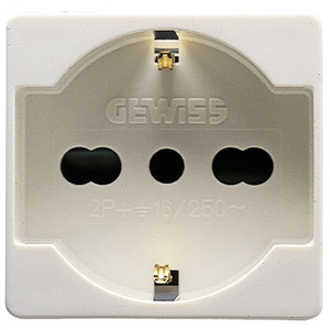 Gewiss 20246 prise sCHUKO bivalente Blanc System pas cher