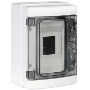 Comparateur de prix : Coffret étanche IP65 400V 4 modules - GEWISS - GW40101